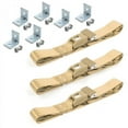 thumbnail image 1 of Jeep Cherokee 1974-1983 Standard 2 Point Tan Lap Bench Seat Belt Kit with Bracketry - 3 Belts, 1 of 1