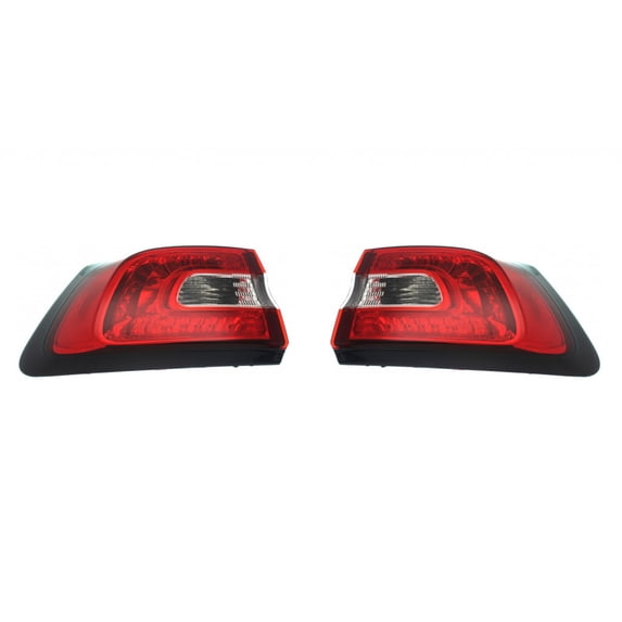 For Jeep Cherokee 2014 2015 2016 2017 2018 Tail Light Assembly Driver and Passenger Side | Pair | Outer | Quarter Mounted | CAPA | Replacement For CH2804107C, CH2805107C | 191275417805, 191275417829