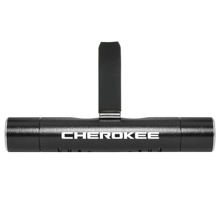 Jeep Cherokee Car AC Vent Air Freshener Black Clip with adjustable window and 10 Refill Sticks