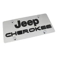 thumbnail image 1 of Jeep Cherokee License Plate (Chrome), 1 of 3