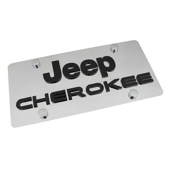 Jeep Cherokee License Plate (Chrome)