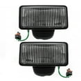 thumbnail image 1 of For Jeep Cherokee/Wagoneer 1987-1996/Comanche 1987-1992 Fog Light Assembly Driver and Passenger Side | Pair | Chrome Housing | Clear Lens | Replacement For CH2590101 | 55054739, 1 of 2