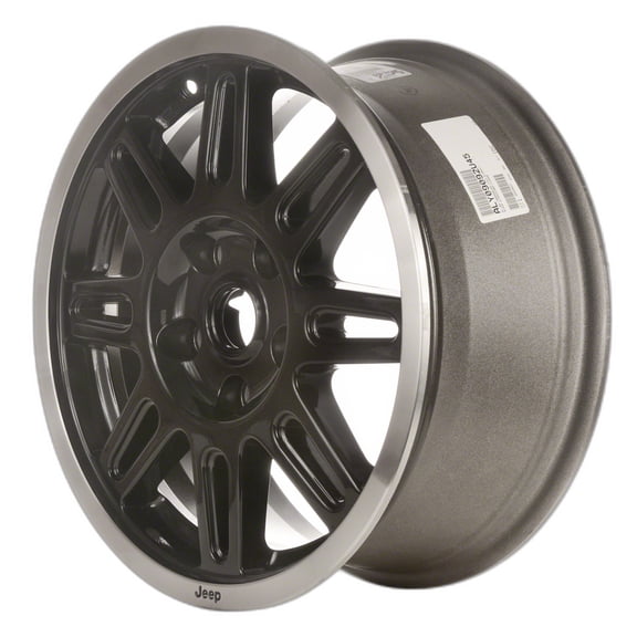 2007-2011 Jeep Wrangler 17" Machined Black OEM Factory Wheel Rim 68021308AA