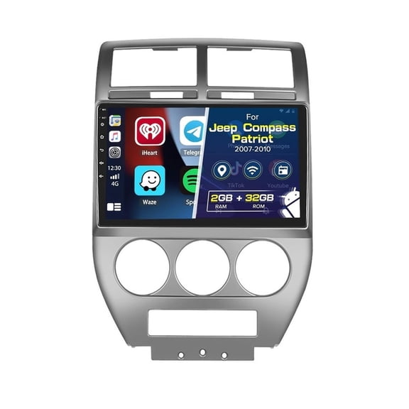 Jeep Compass 2007-2009 Android Carplay GPS 4G+64G Stereo