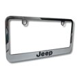 thumbnail image 1 of Jeep Engraved Logo Chrome Zinc Metal License Plate Frame Official Licensed, 1 of 3