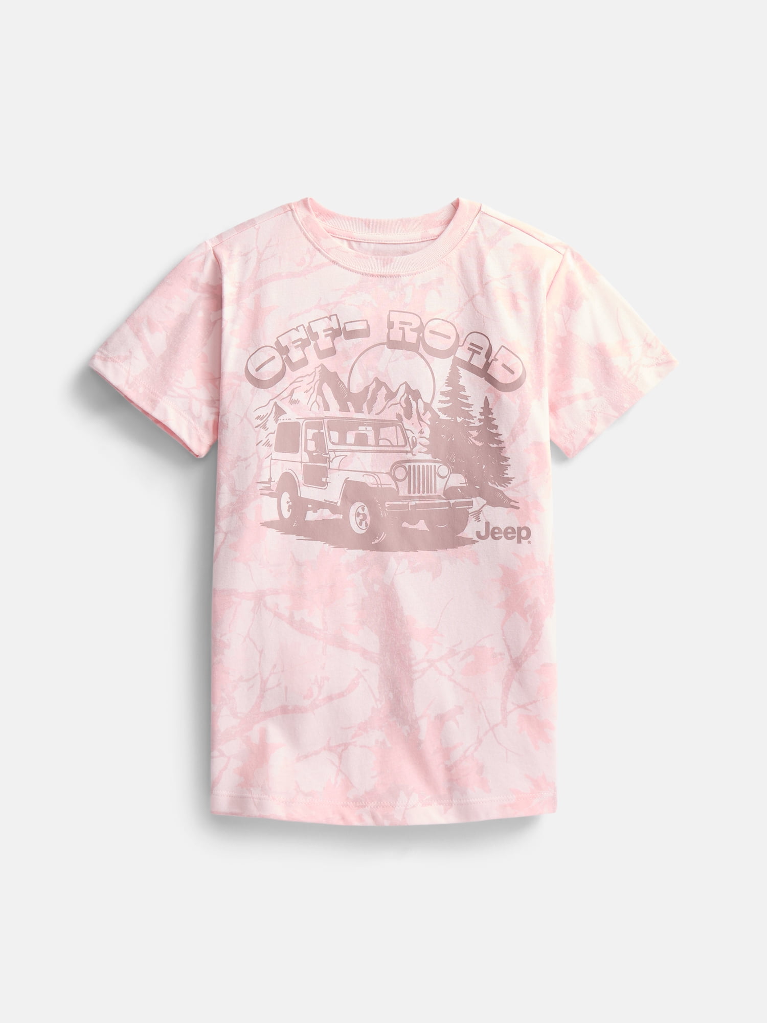 Jeep Girls' Graphic Tee with Short Sleeves, Sizes 4-16