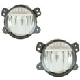thumbnail image 1 of For Jeep Gladiator 2020 2021 2022 2023 Fog Light Assembly Driver and Passenger Side | Pair | LED | Black | Bumper Type 2 | CAPA Certified | Replacement For CH2592160C | 68307273AE, 68307273AB, 1 of 4