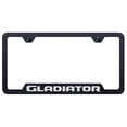 thumbnail image 1 of Jeep Gladiator Laser Etched Logo Cut-Out License Plate Frame (Rugged Black), 1 of 1