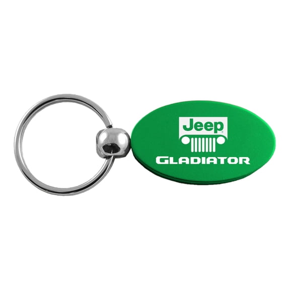 Jeep Gladiator Oval Key Ring (Green)