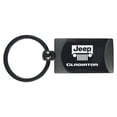 thumbnail image 1 of Jeep Gladiator Two-Tone Rectangular Key Chain (Gun Metal), 1 of 2