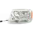 thumbnail image 1 of For Jeep Grand-Cherokee 1999 00 01 02 03 2004 Headlight Assembly Driver Side | Clear Lens/Clear Park/Chrome | CAPA | CH2502120, CH2502120C | 55155553, 55155553AB, 1 of 6