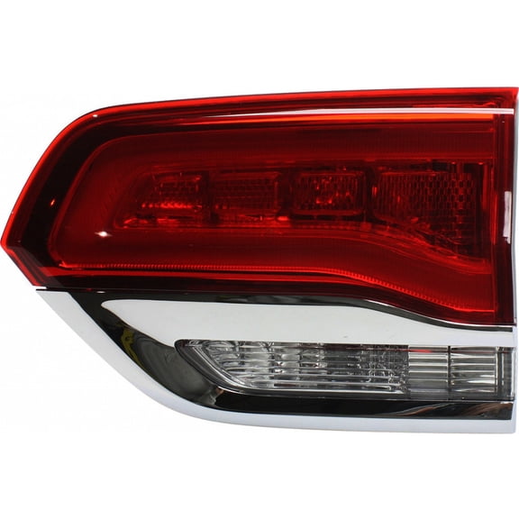 For Jeep Grand Cherokee 2014-2021 Tail Light Assembly Passenger Side LED | Inner | Laredo/Limited/Overland/Summit | Chrome Trim | CAPA Certified | Replacement For CH2803105, CH2803105C | 68110046AH