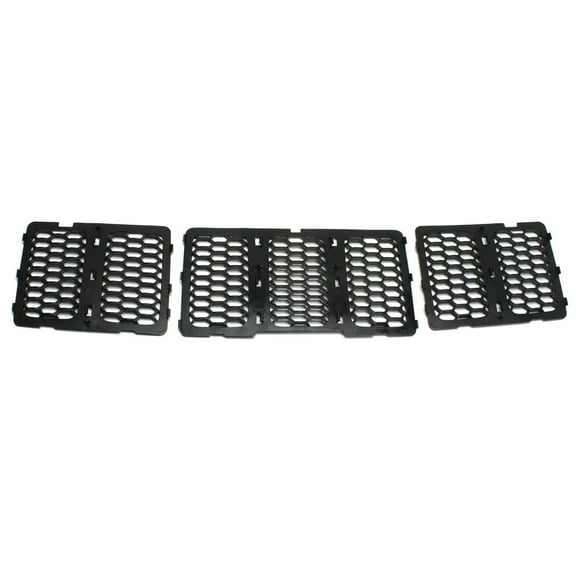 For Jeep Grand Cherokee 2014 2015 2016 Grille Kit | 3 Pieces | Inner Mesh | Plastic | Textured Black | Honeycomb Insert | Replacement For CH1200377 | 68143074AD
