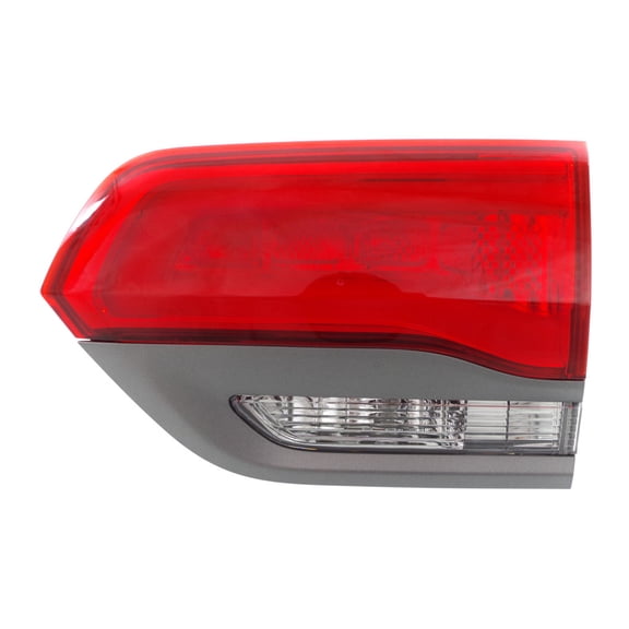 For Jeep Grand Cherokee 2014-2021 Tail Light Passenger Side | Inner | Clear & Red Lens | w/ Gray Trim | Altitude/Laredo/Limited/Overland/Summit Model | Replacement For CH2803109 | 68236106AB
