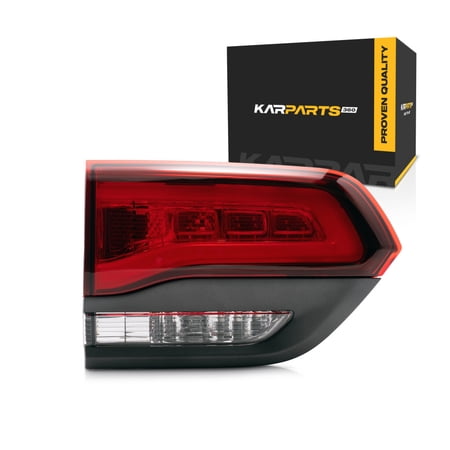 For Jeep Grand Cherokee 2014-2022 Tail Light Driver Side | Inner | LED | Clear/Red Lens | Black Housing | Altitude/Laredo/Limited/Overland/Summit Model | With Granite Trim | For CH2802120 | 68368397A
