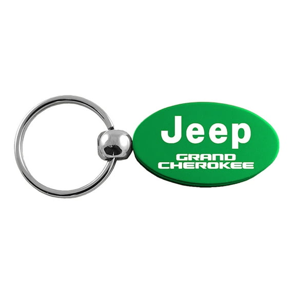 Jeep Grand Cherokee Keychain & Keyring - Green Oval