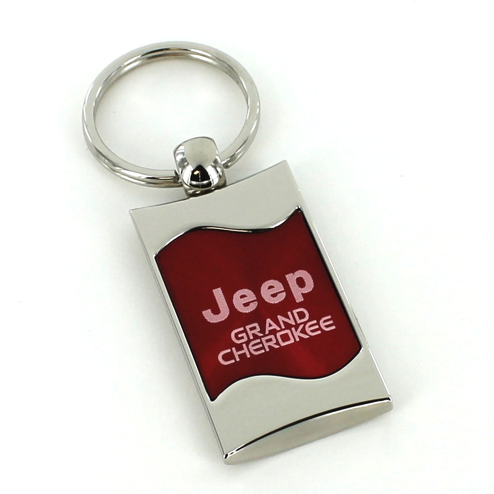 Jeep Grand Cherokee Keychain & Keyring - Red Wave - Walmart.com