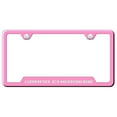 thumbnail image 1 of Jeep Grand Cherokee License Plate Frame - Laser Etched Cut-Out Frame - Pink, 1 of 3