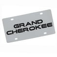 thumbnail image 1 of Jeep Grand Cherokee Logo License Plate (Chrome), 1 of 3