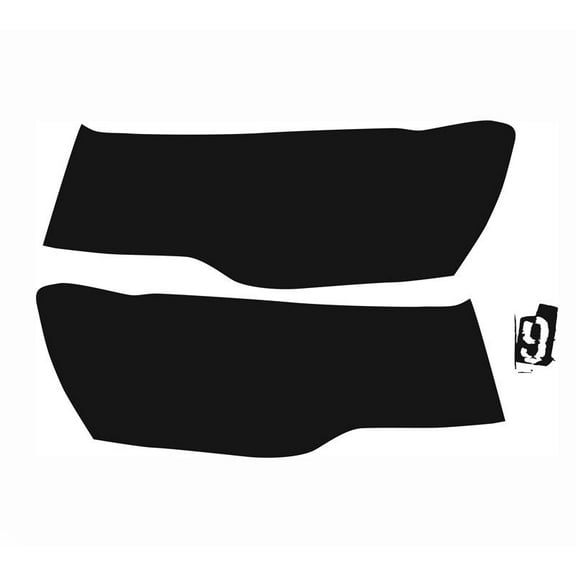 Jeep Grand Cherokee Pre-Cut Vinyl Overlay Tint Headlight Covers Plus (2015 2016 2017 2018 2019 2020 2021) DARK