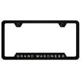 thumbnail image 1 of Jeep Grand Wagoneer Laser Etched Logo Cut-Out License Plate Frame (Black), 1 of 3
