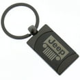 thumbnail image 1 of Jeep Grill Two Tone Rectangular Gun-Metal Key Chain, 1 of 2