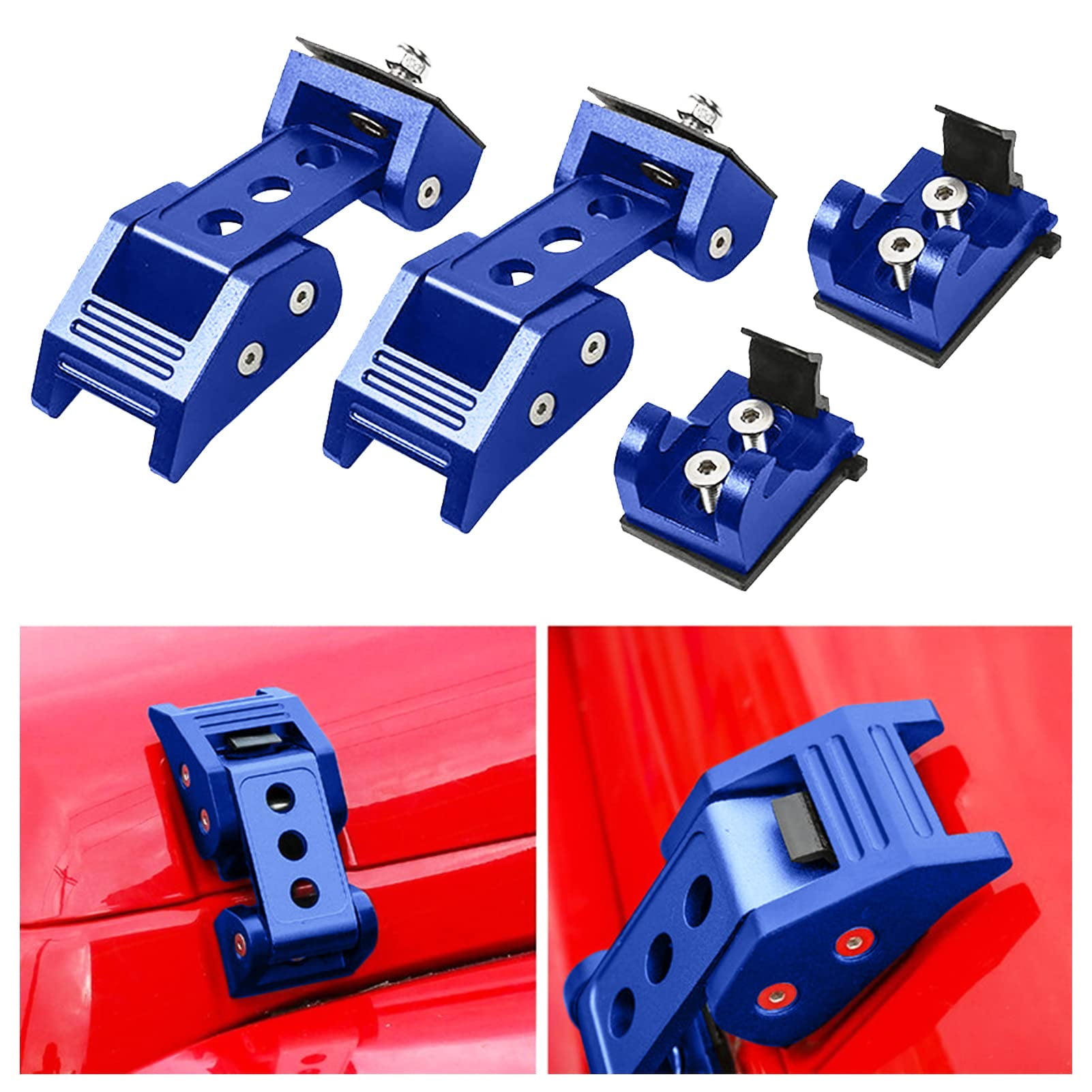 Jeep Hood Latches, Hood Catch Kit Compatible with Jeep Wrangler JK JKU