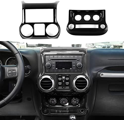 For Jeep Wrangler JK 2011-2017 Carbon Fiber Console Gear Shift Water