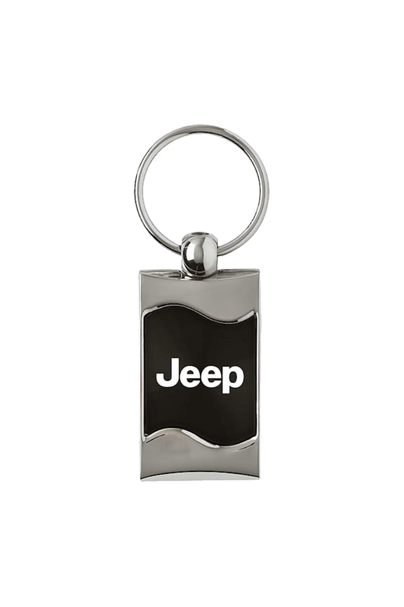 Jeep Keychain & Keyring - Black Wave