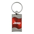 thumbnail image 1 of Jeep Keychain & Keyring - Red Wave, 1 of 2