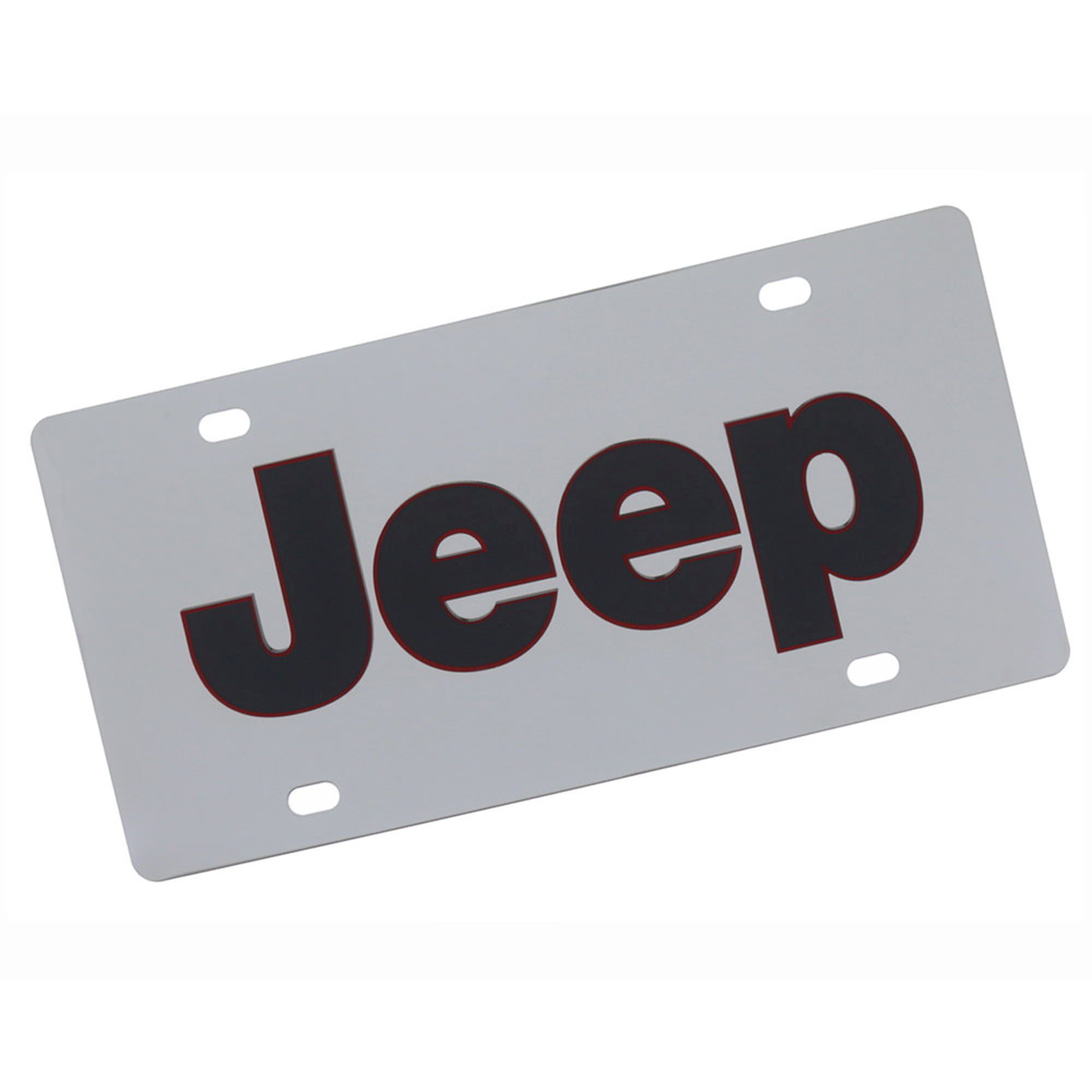 Jeep Logo License Plate (Chrome) - Walmart.com