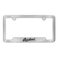 thumbnail image 1 of Jeep Overland Chrome Plated Metal Top Engraved License Plate Frame Holder, 1 of 1