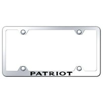 Jeep Patriot Laser Etched Logo Wide Body License Plate Frame (Chrome)