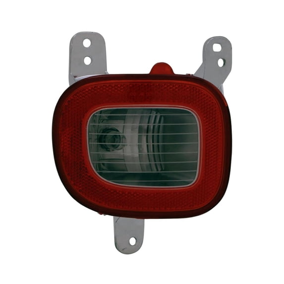 For Jeep Renegade 2019 20 21 22 2023 Backup Light Assembly Driver Side | Rear | Inner | Chrome Housing | Red and Clear Lens | Replacement For CH2882104 | 191275936412, 68439900AA