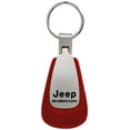 thumbnail image 1 of Jeep Rubicon Leather Teardrop Key Chain (Red), 1 of 2