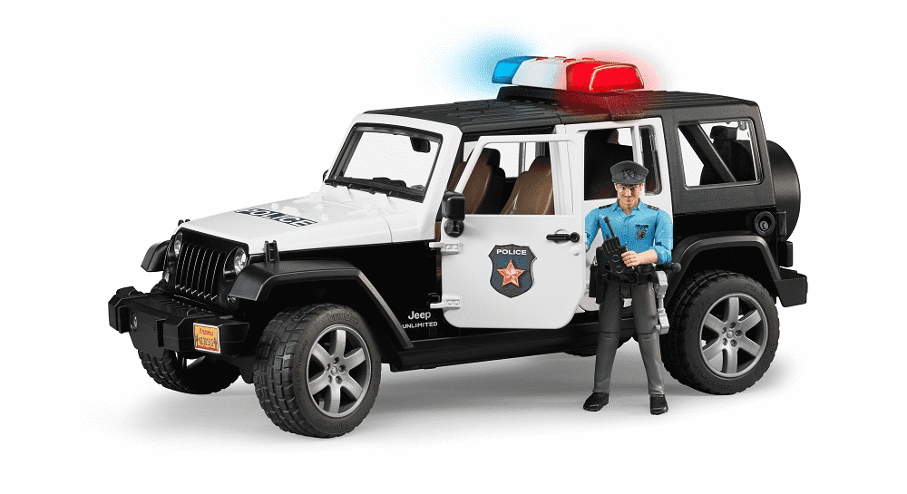Jeep rubicon police car with policeman sale