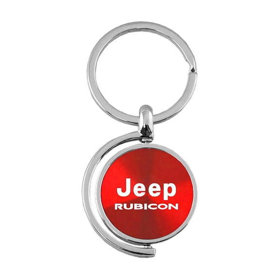 Jeep Rubicon Spinner Key Ring (Red)