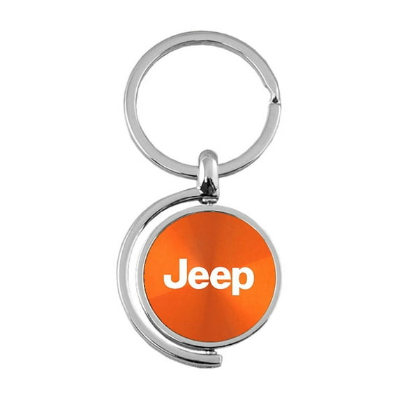 Jeep Spinner Key Ring (Orange)