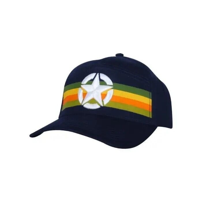 Jeep Star and Stripe Twill Cap Buckle Closure in Navy Blue