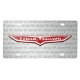 thumbnail image 1 of Jeep Trailhawk 3D Logo on Logo Pattern Brushed Aluminum License Plate, 1 of 6