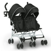 Jeep TurboGlyde Side by Side Double Stroller by Delta Children - Greenguard Gold Certified, Black
