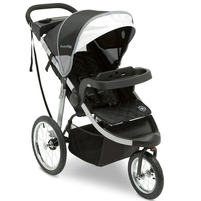 Jeep Unlimited Range Jogger by Delta Children Trek Grey Tonal