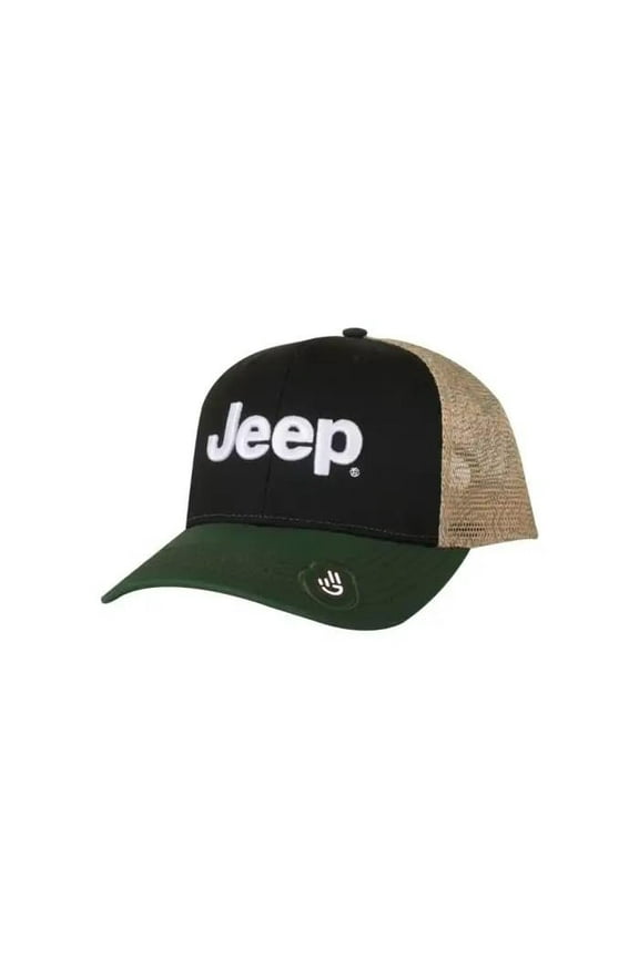 Wave Topographic Trucker Hat Green