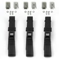 thumbnail image 1 of Jeep Willys 1944-1952 Standard 2 Point Black Lap Bench Seat Belt Kit with Bracketry - 3 Belts, 1 of 1