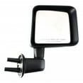 thumbnail image 1 of For Jeep Wrangler 2007 2008 2009 2010 Door Mirror Passenger Side | Manual Glass | Full and Half Doors | Swing Away Type | Replacement For CH1321271 | 55077866AC, 55077966AD, 1 of 5