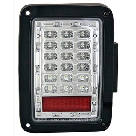 Jeep Wrangler 2007 - 2013 Tail Lamps, LED Crystal Clear