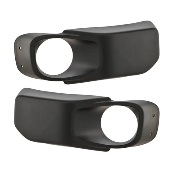 For Jeep Wrangler 2014 15 16 17 2018 Fog Light Bezel Driver And Passenger Side | Pair | Front | Plastic | Textured Black | For Use w/Steel Bumpers | CH1038227, CH1039227 | 191275925898, 191275925904