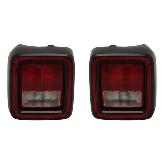 For Jeep Wrangler 2018 2019 2020 2021 Tail Light Assembly Driver and Passenger Side | Pair | CAPA | Replacement For CH2800215C, CH2801215C | 191275859933, 55112891AG, 191275859957, 55112890AG