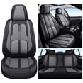 thumbnail image 1 of for Jeep Wrangler 2018 Car Seat Cover, Black and Gray Car Seat Covers, Premium Leather Full Set of 5 Seats Airbag Compatible Suitable for All Seasons, Only 4 Doors, Protect Car Seats, 1 of 9