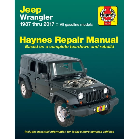 Jeep Wrangler 4-cyl & 6-cyl Gas Engine, 2WD & 4WD (87-17) Haynes Repair Manual ^